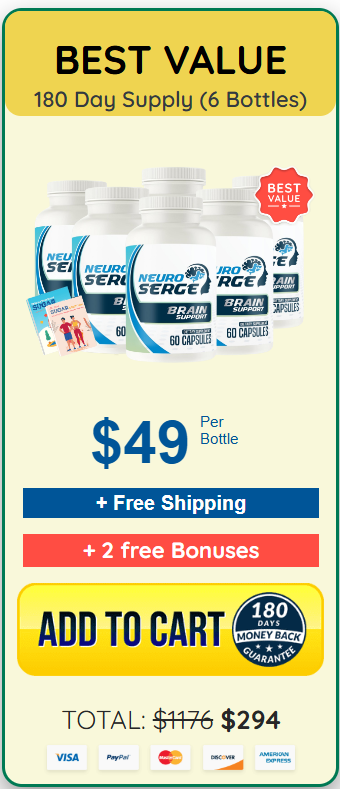 Neuro Surge Best Value – 6 Bottles